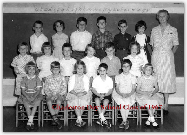 old black and white picture of class of 1967