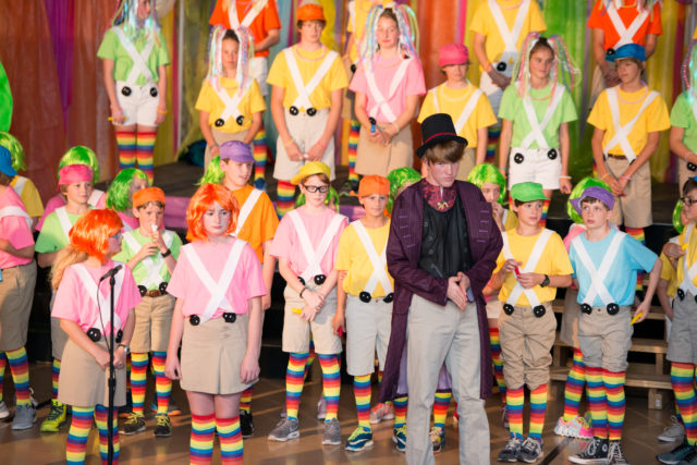 school musical production of charlie and the chocolate factory