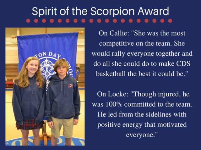 spirit of the Scorpion Award