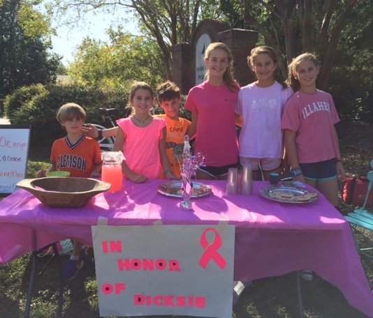 students raise money to fight breast cancer