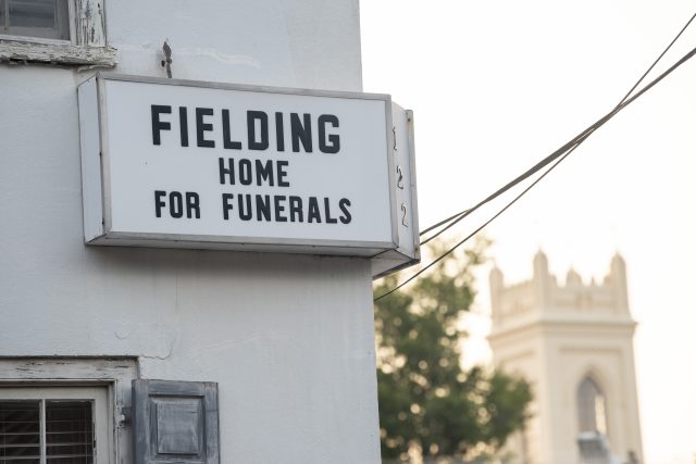 Fielding Home for Funerals sign